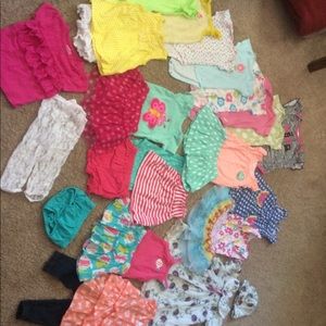 Girls 6-9 month summer lot